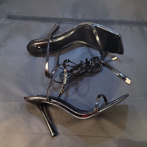 BRAND NEW FOREVER 21 SQUARE TOE LACE UP HEEL SANDAL - Picture 5 of 14